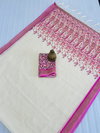 MG 395 Linen With Gold Jari Digital Printed Saree Wholesale Price In Surat